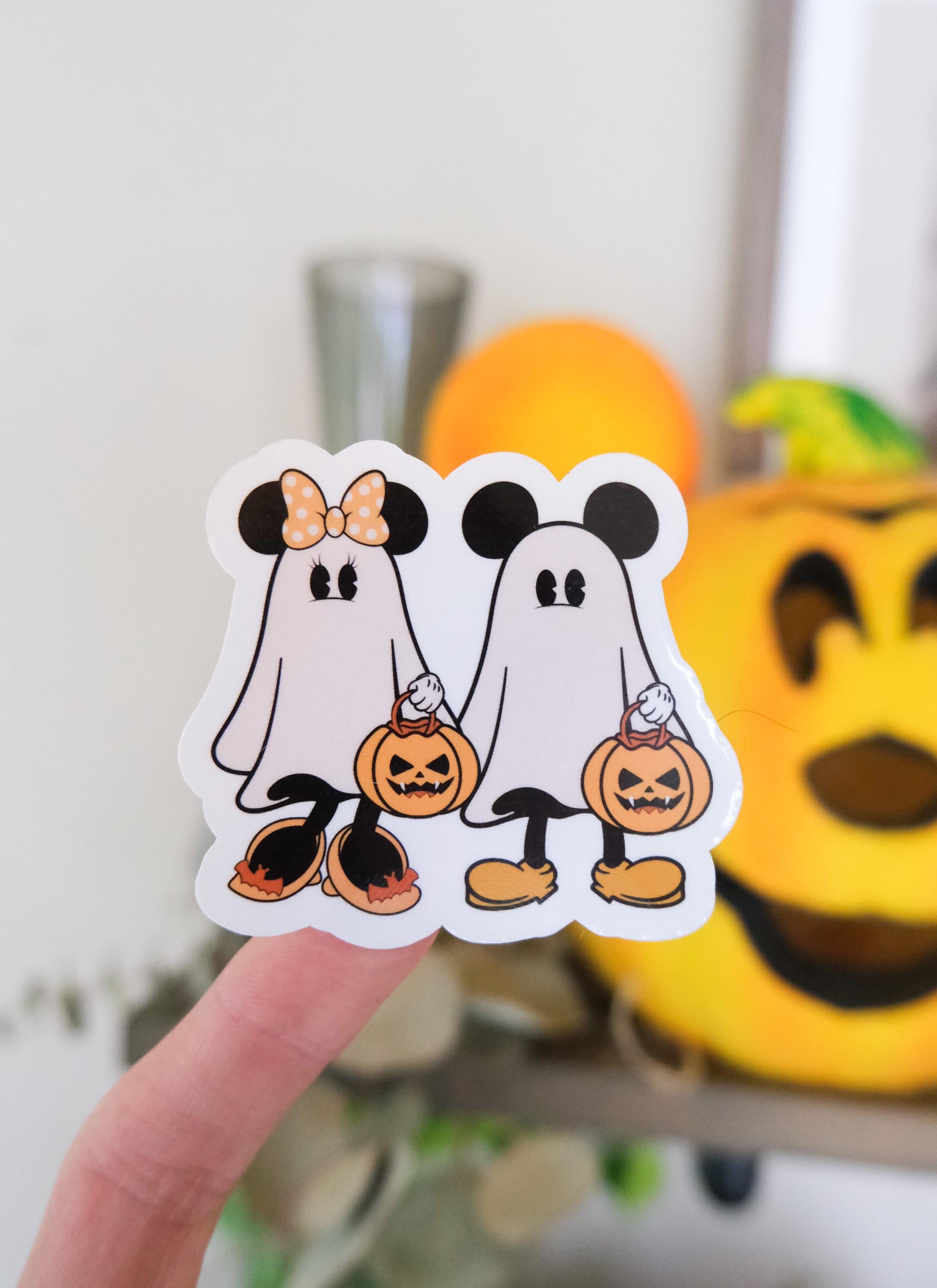 Fall Mickey + Minnie Costume Stickers