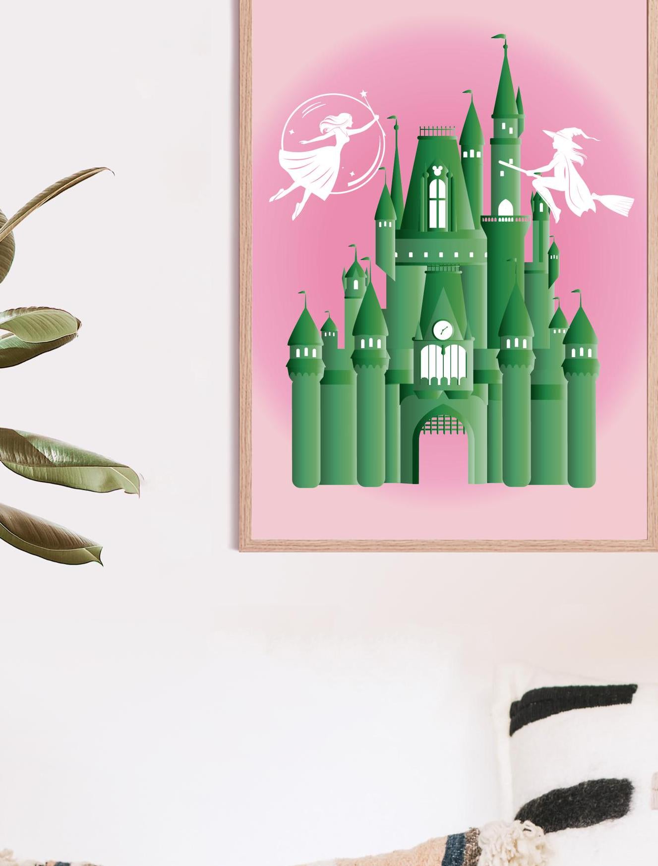 Emerald Castle + Witches, Digital Print