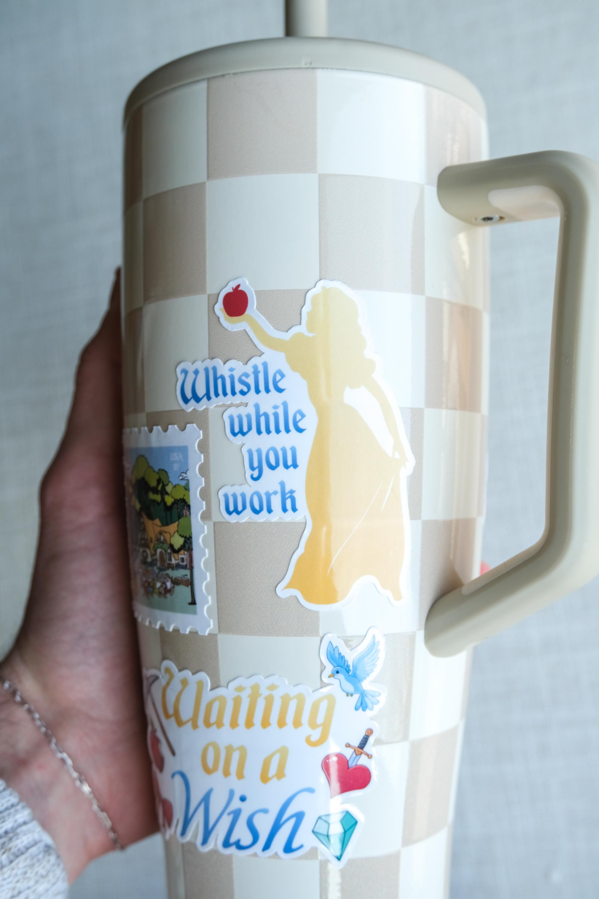 Whistle While You Work Princess Sticker