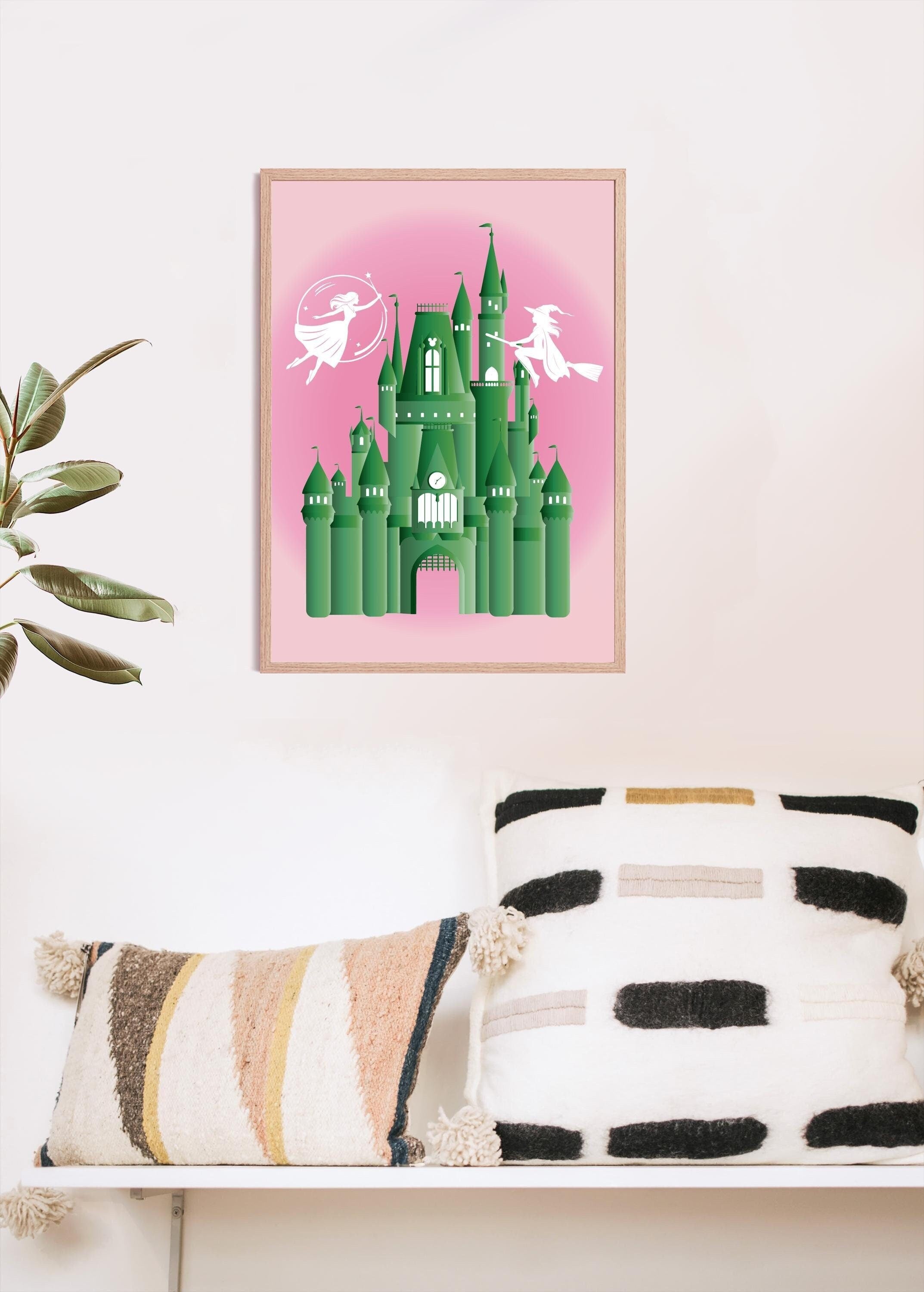 Emerald Castle + Witches, Digital Print