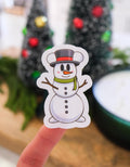Mickey Snowman Mouse Sticker