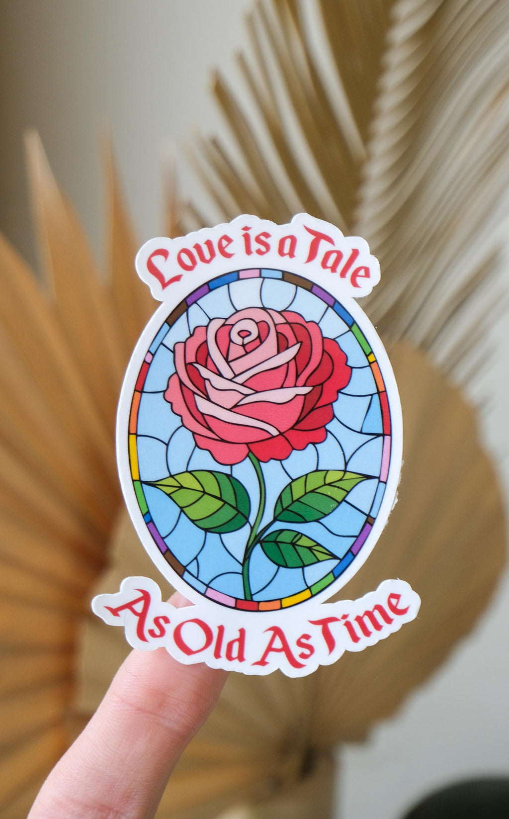 Tale As Old As Time Pride Rose Sticker