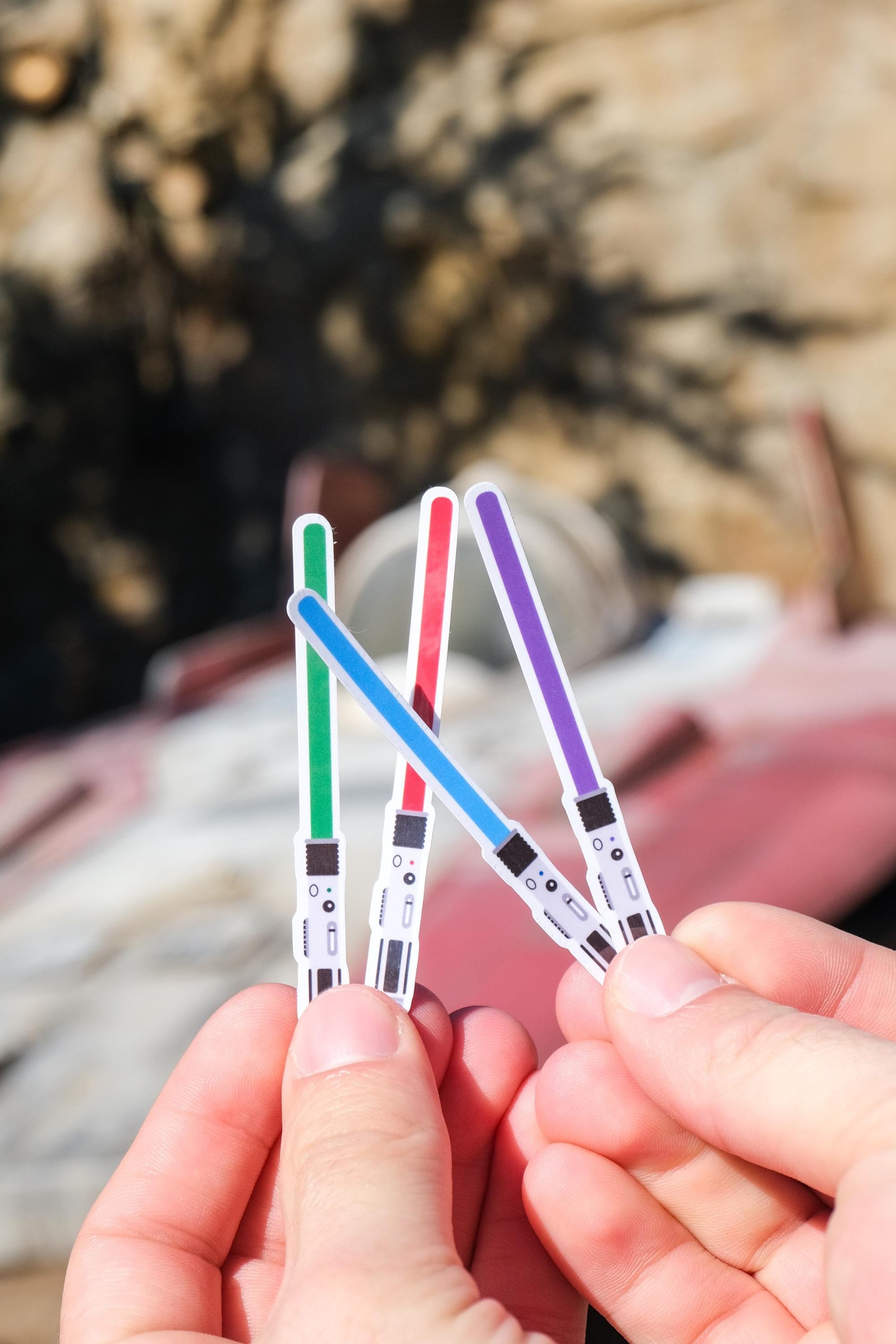 Star Wars Light Saber Stickers