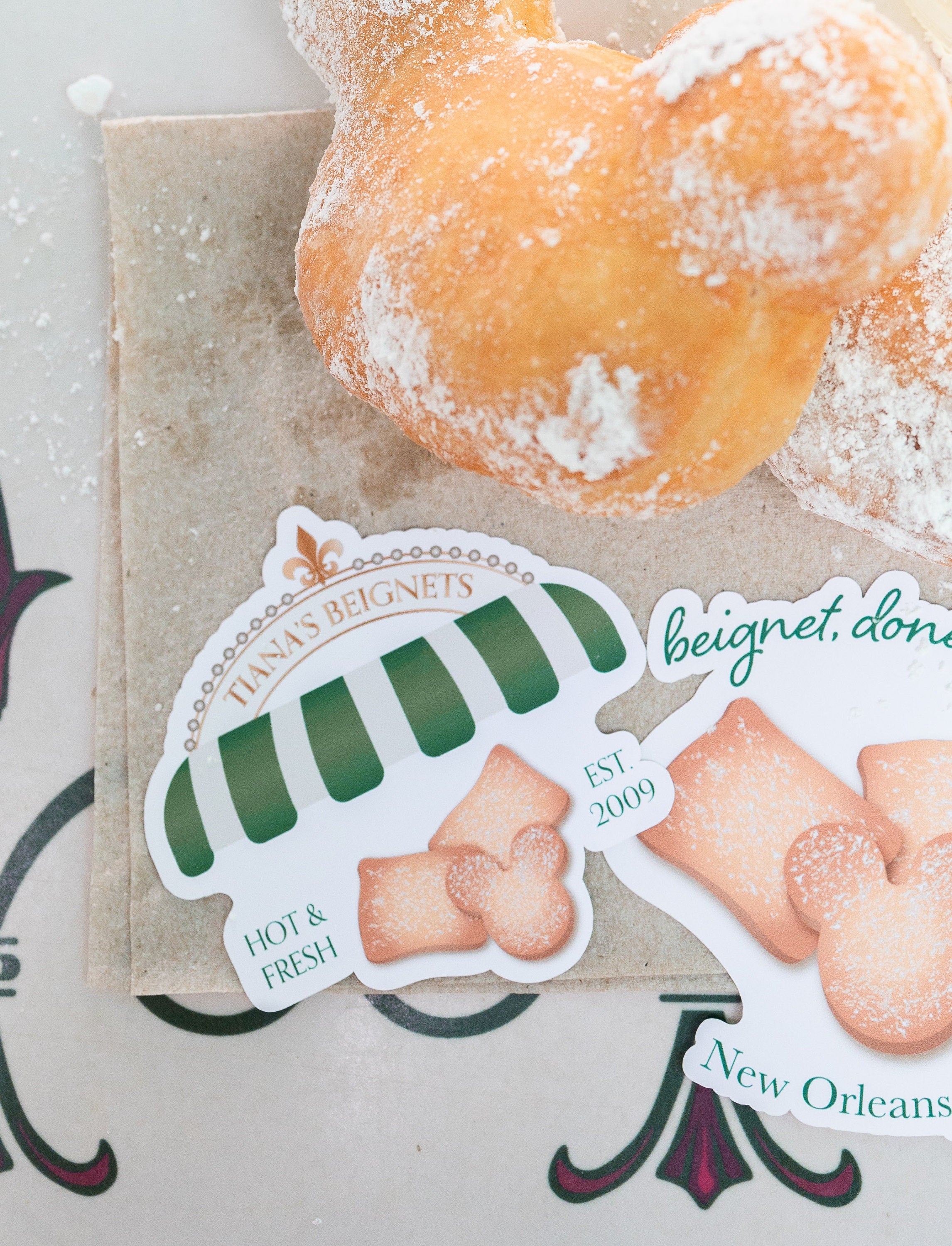 Tiana’s Beignets & Beignet, Done That! Stickers