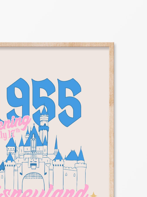 1955 Opening Day Castle, Digital Print