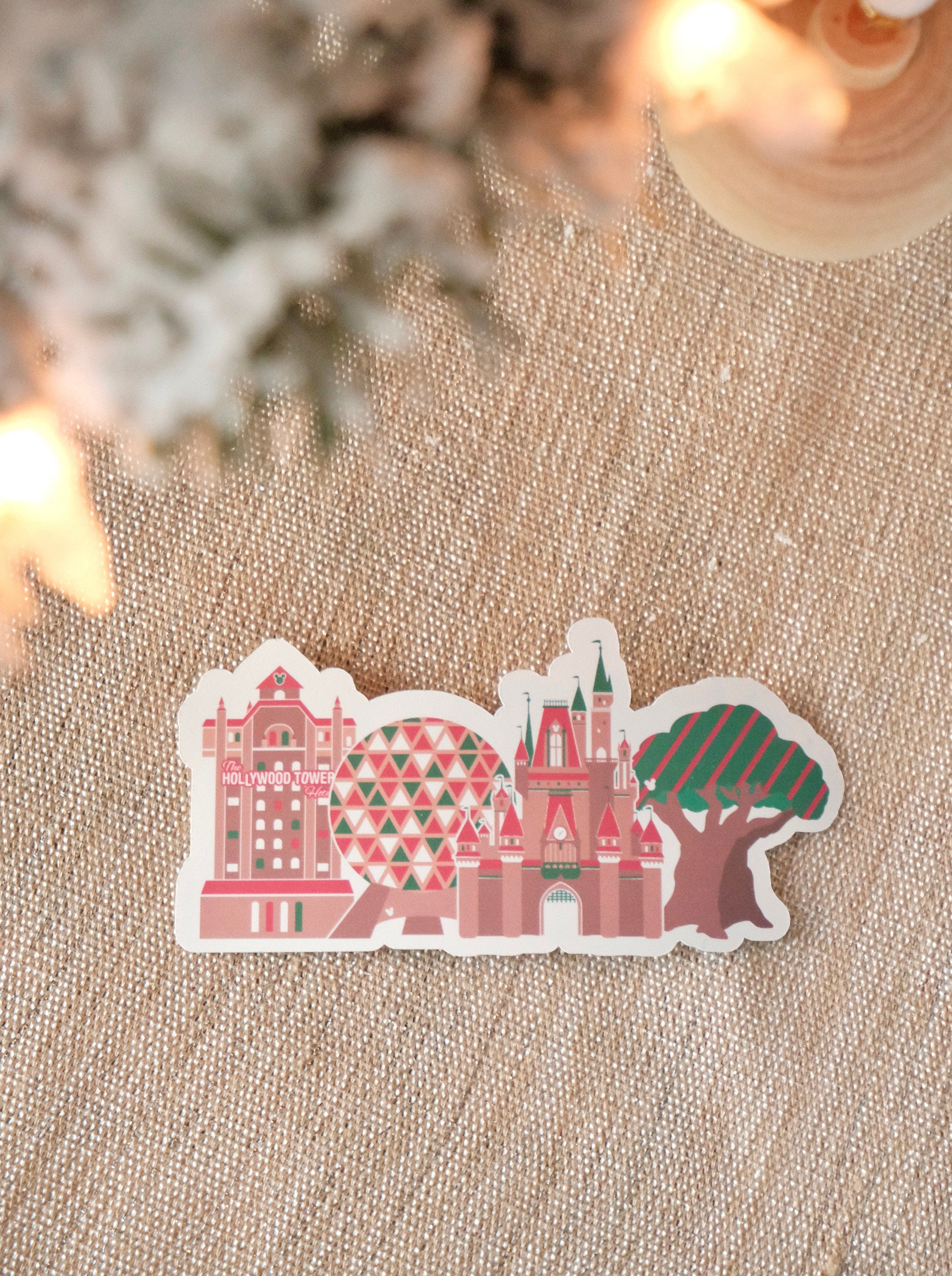 Gingerbread Disney Park Icon Stickers