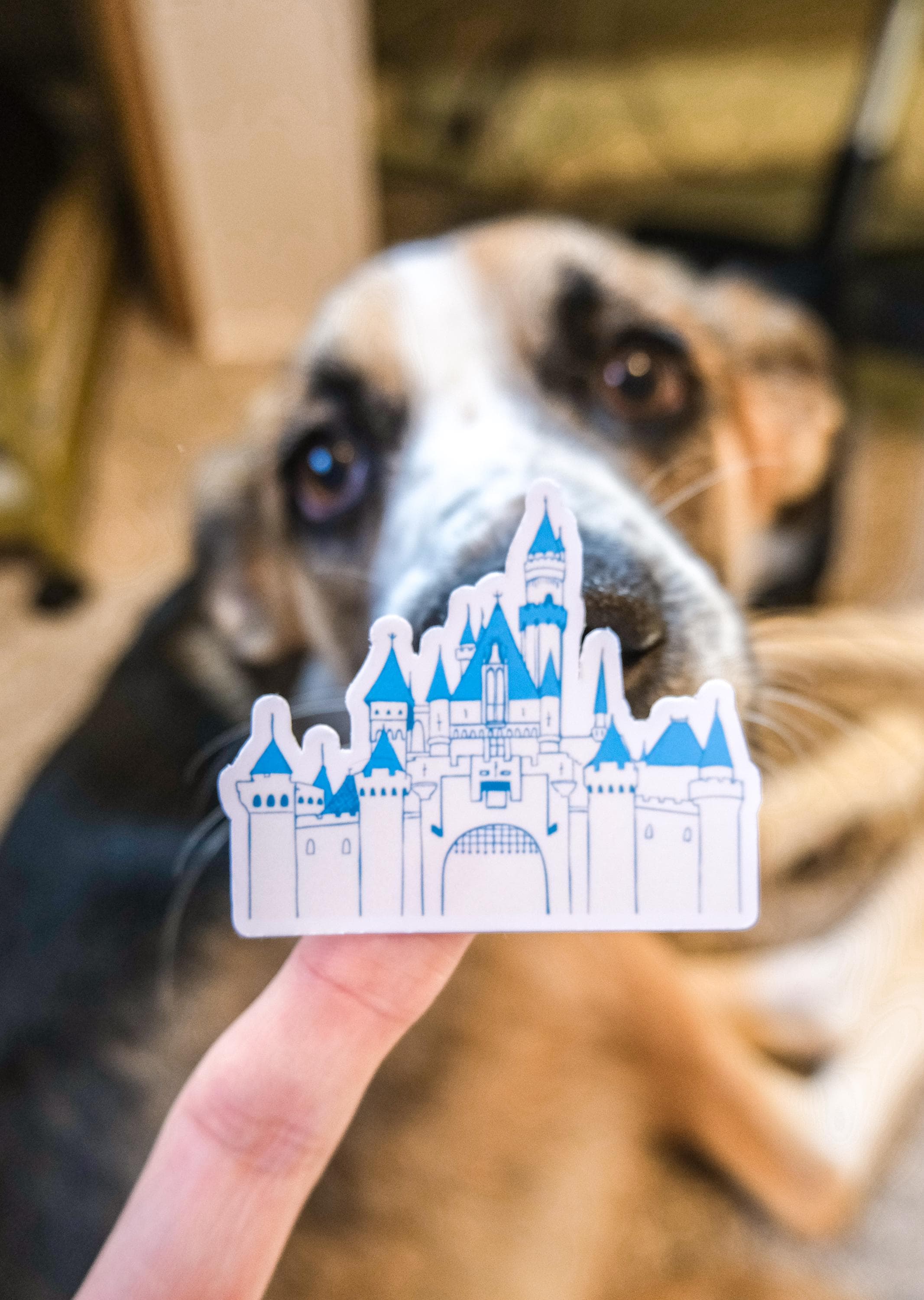 Sketchbook Sleeping Beauty Castle Sticker