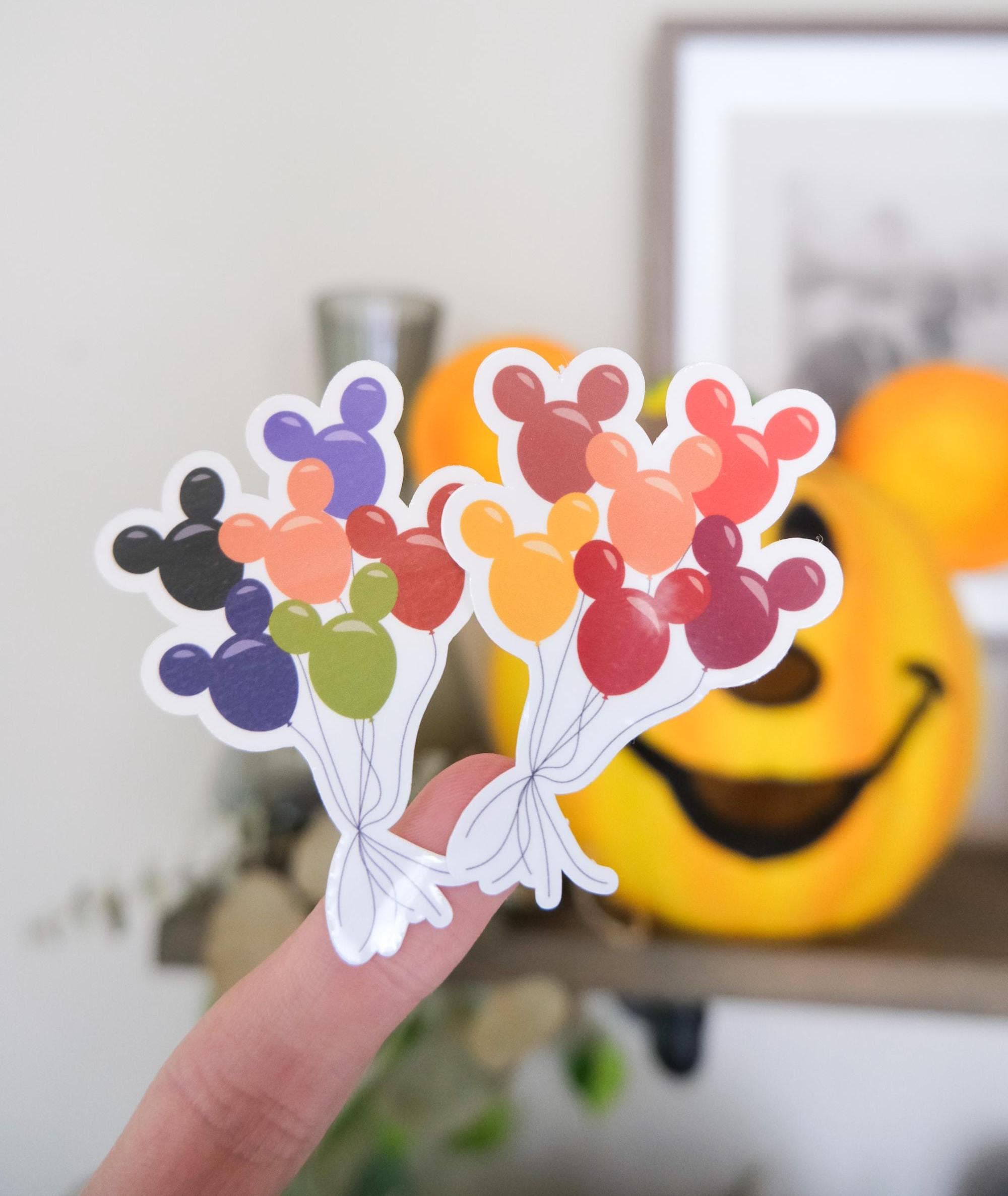 Fall + Spooky Mickey Balloon Stickers