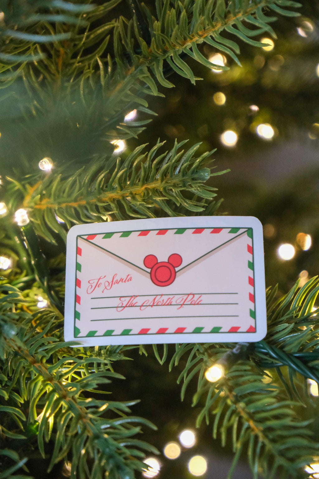 Magical Mickey Santa Letter Sticker