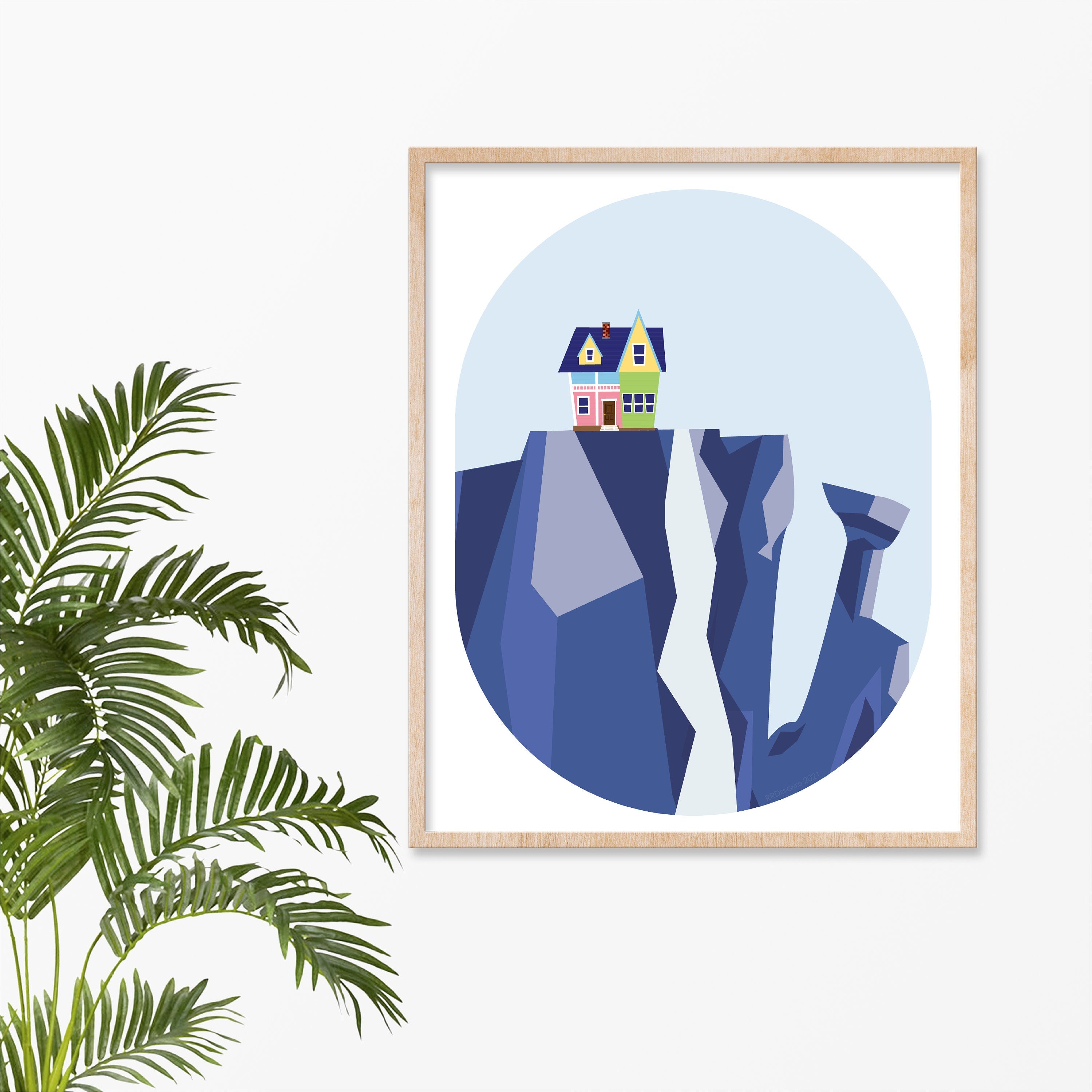 Paradise Falls, UP House Inspired, Digital Print