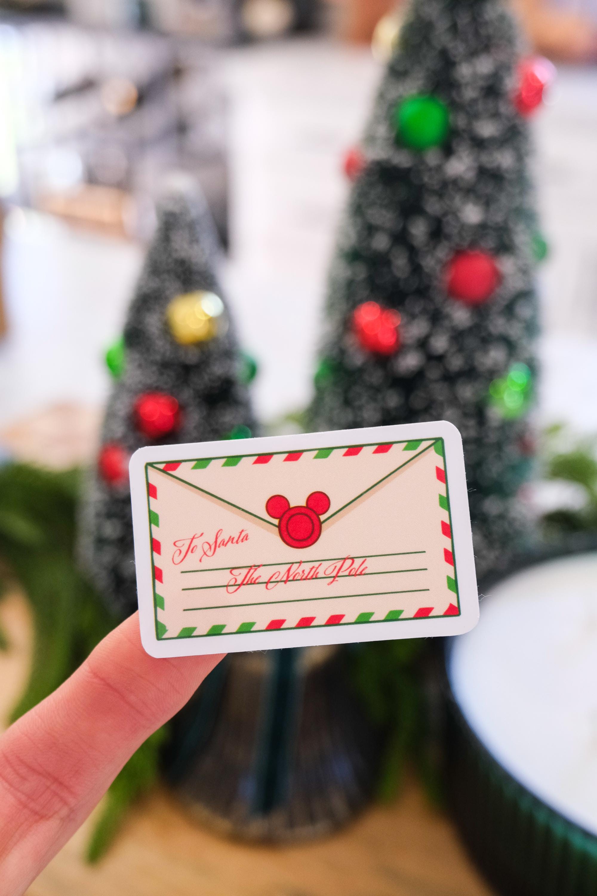Magical Mickey Santa Letter Sticker