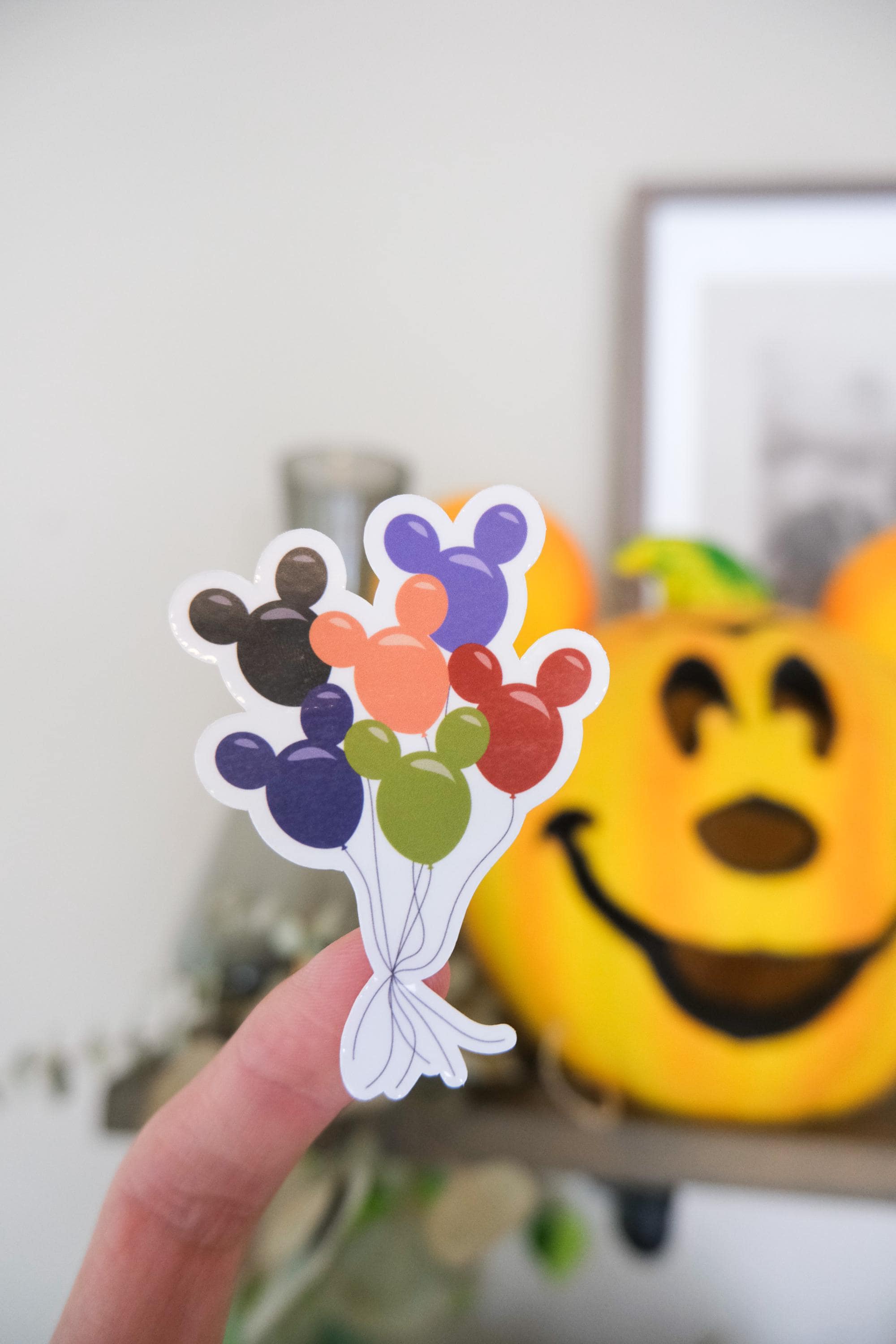 Fall + Spooky Mickey Balloon Stickers