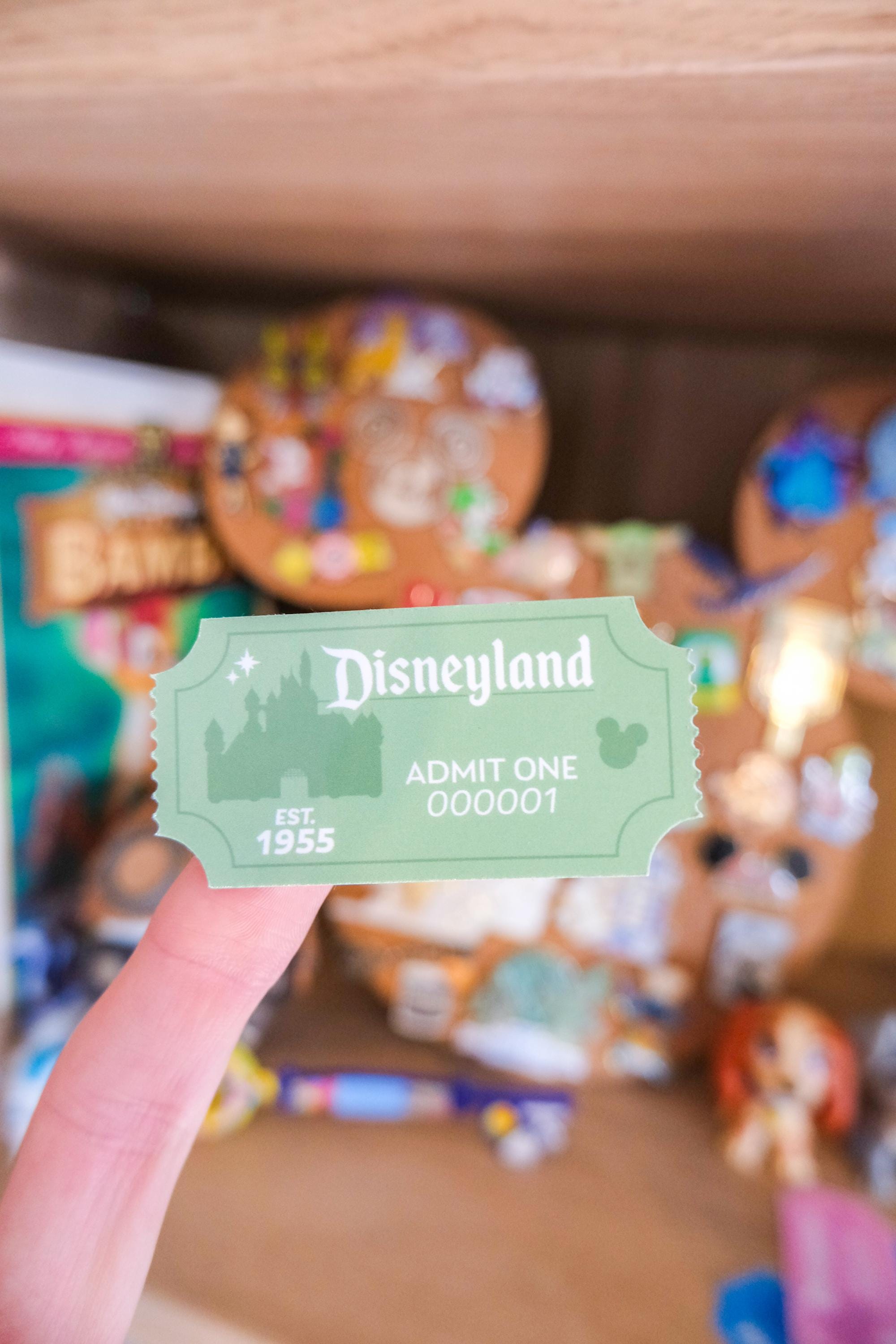 Disneyland Park Ticket Stickers