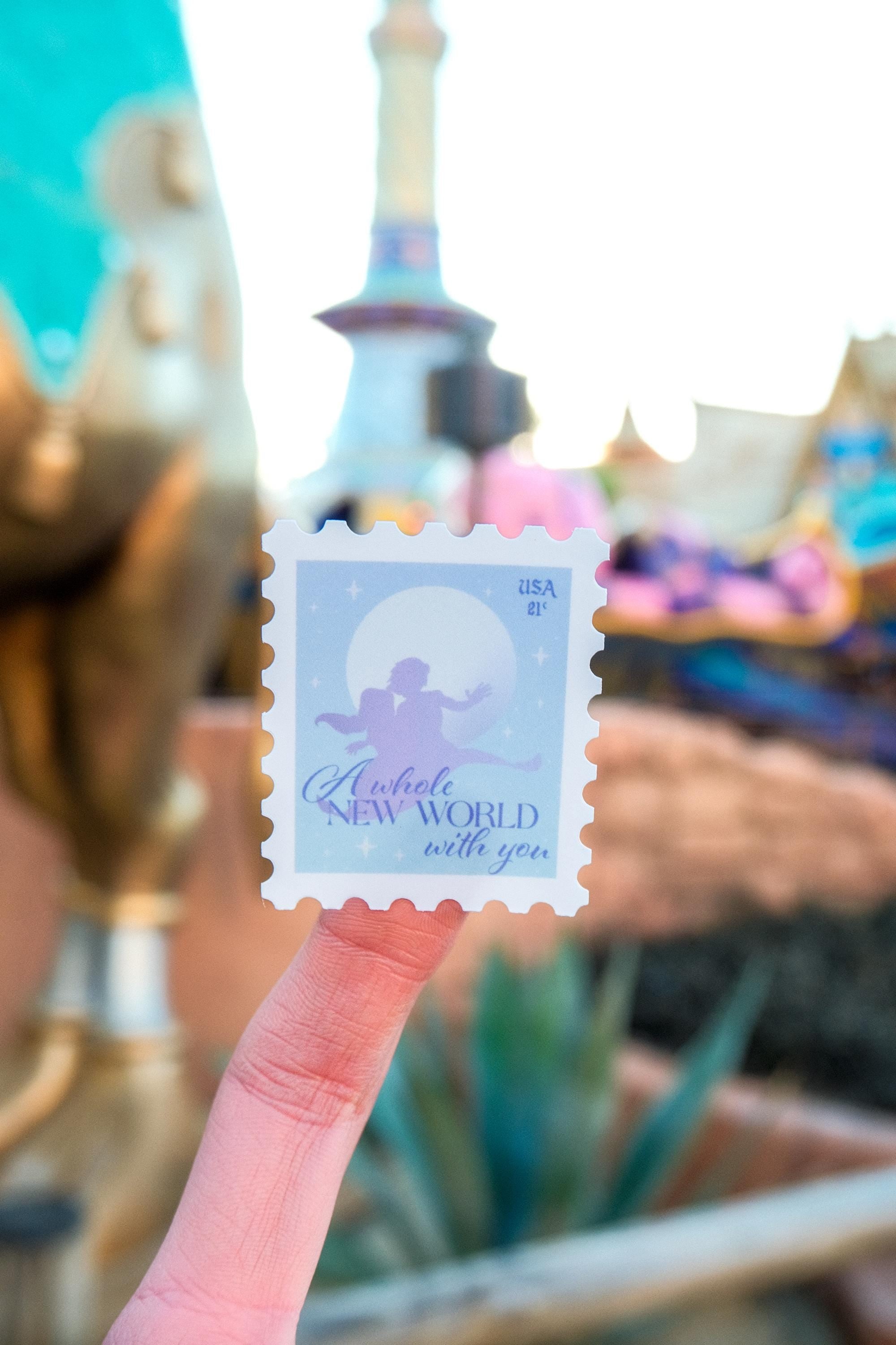 A Whole New World Stamp Sticker