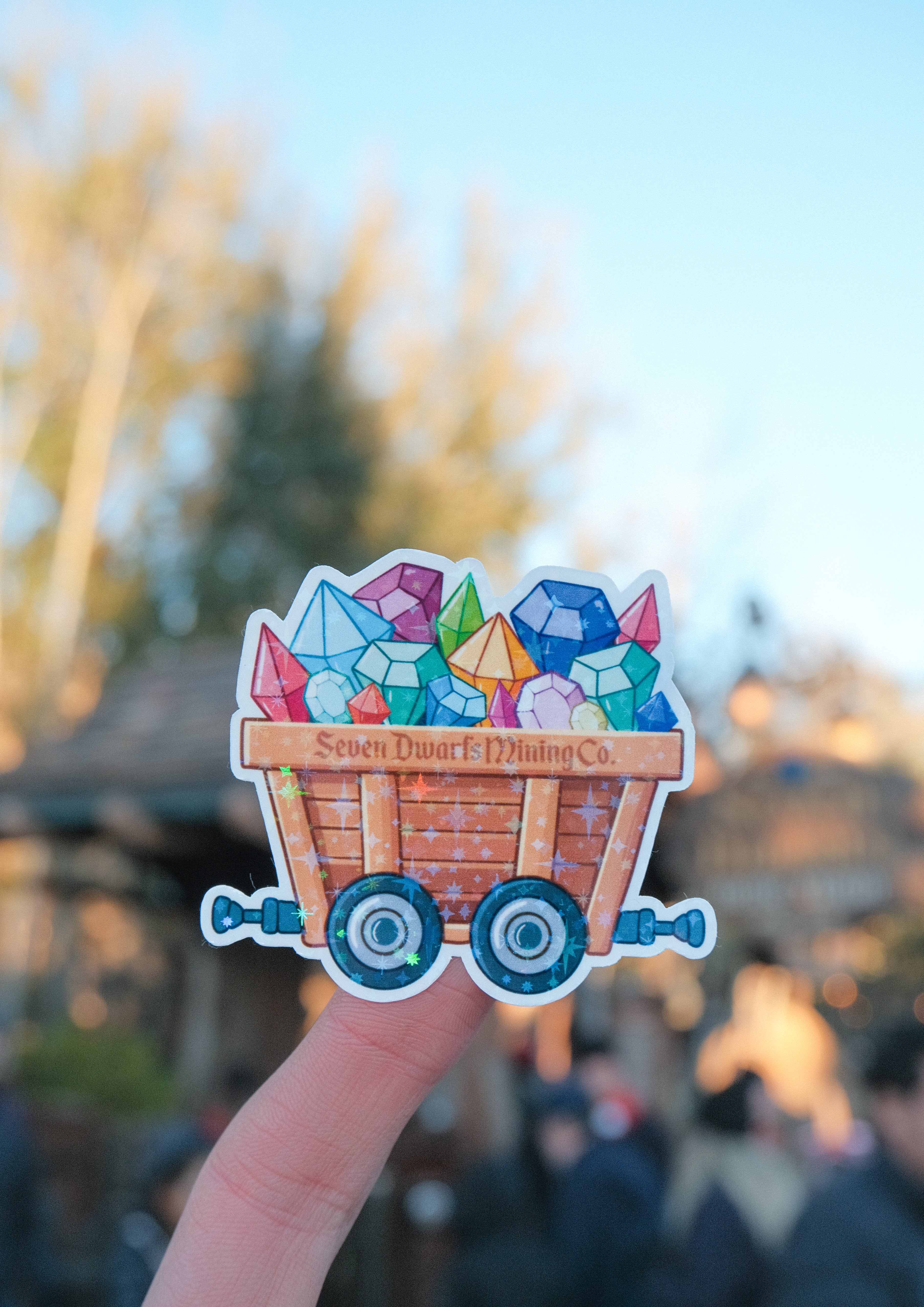 Seven Dwarfs Mining Co. Mine Cart Sticker