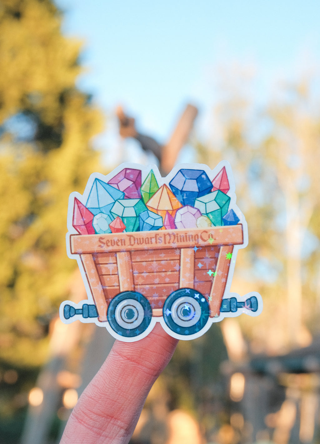 Seven Dwarfs Mining Co. Mine Cart Sticker