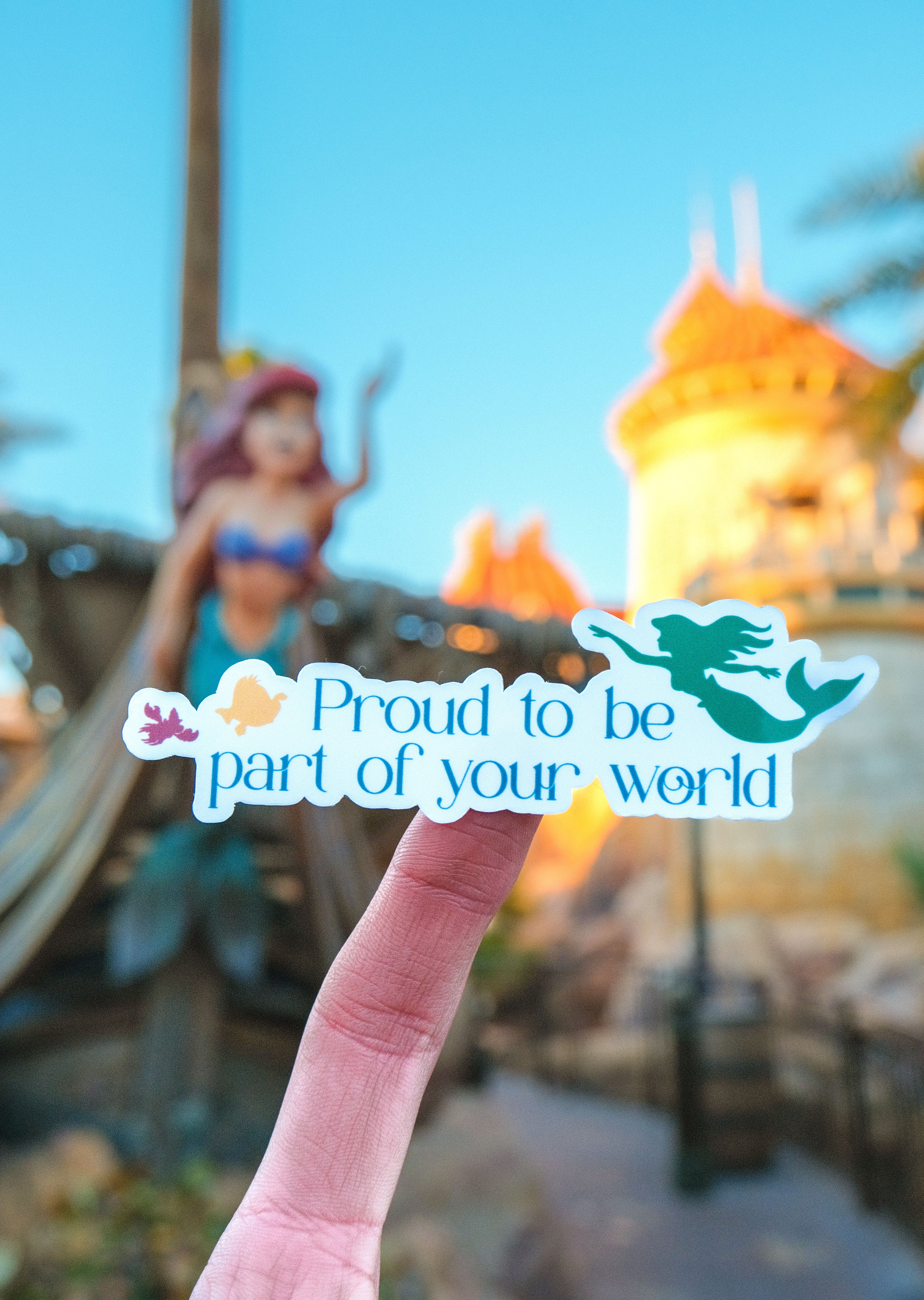 Proud to Be Part of Your World Sticker