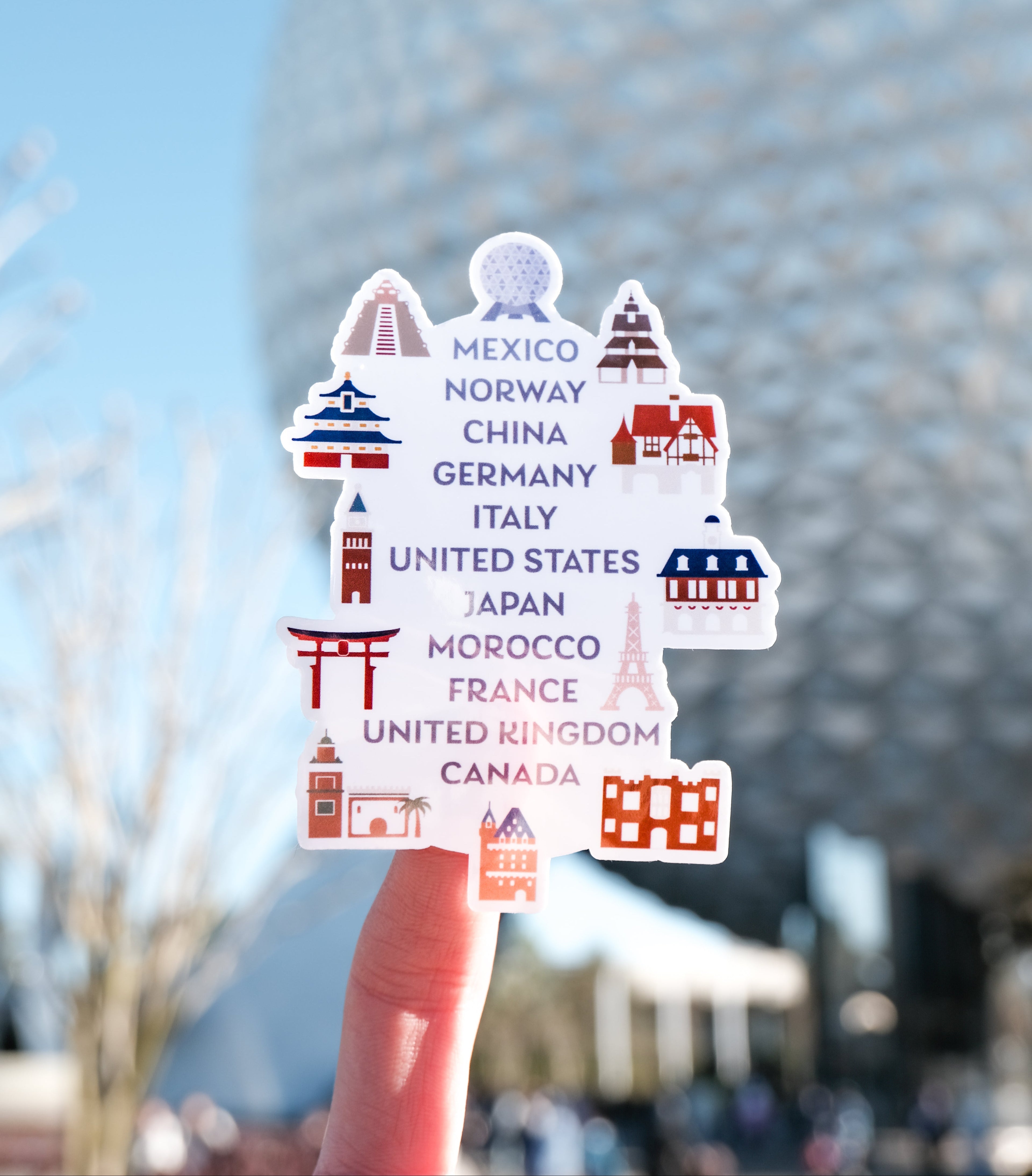 Epcot, World Showcase Stickers
